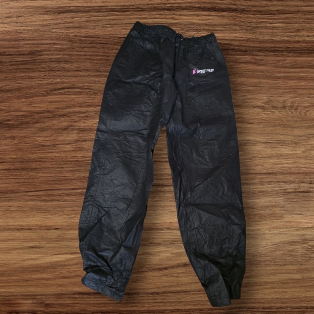 🎀 Womens Black Rain Pants Sz S (NWOT)
